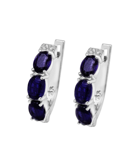 Sterling silver earrings with jolits and zircons