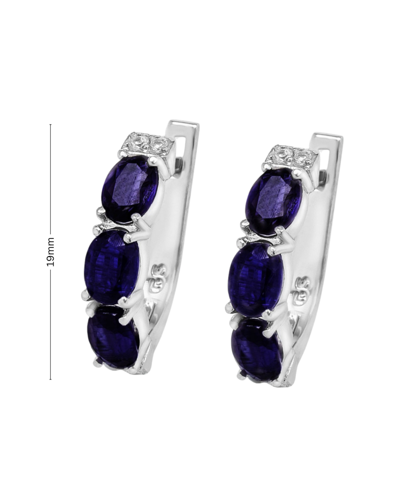 Sterling silver earrings with jolits and zircons