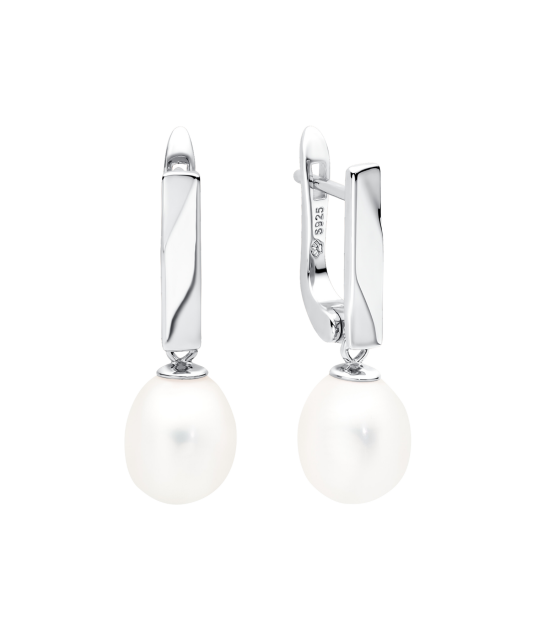 Sidabriniai auskarai su perlais  - Goldinga