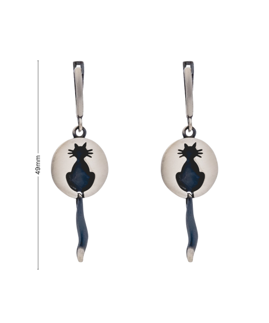 Sidabriniai auskarai "Katė"  - Goldinga