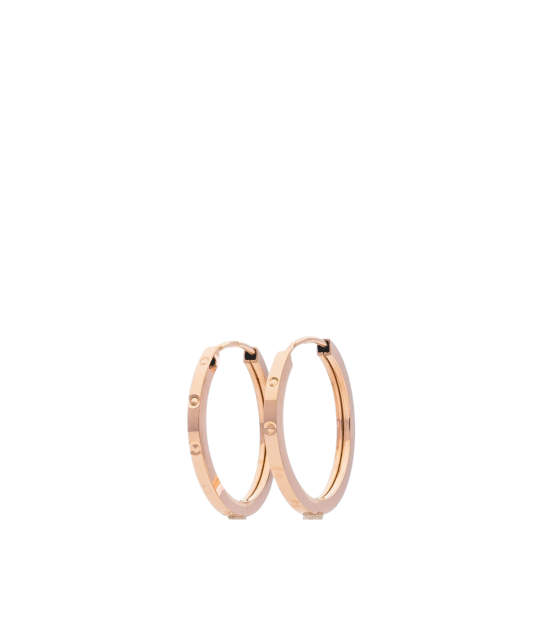 Gold hoop earrings 25mm