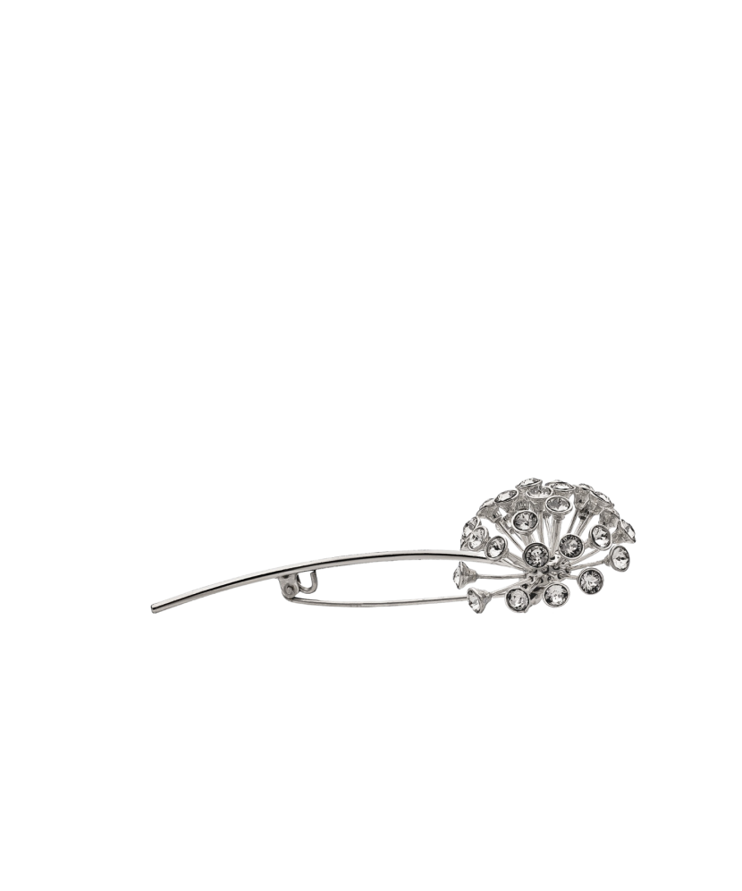 Sterling silver  brooch with zircons