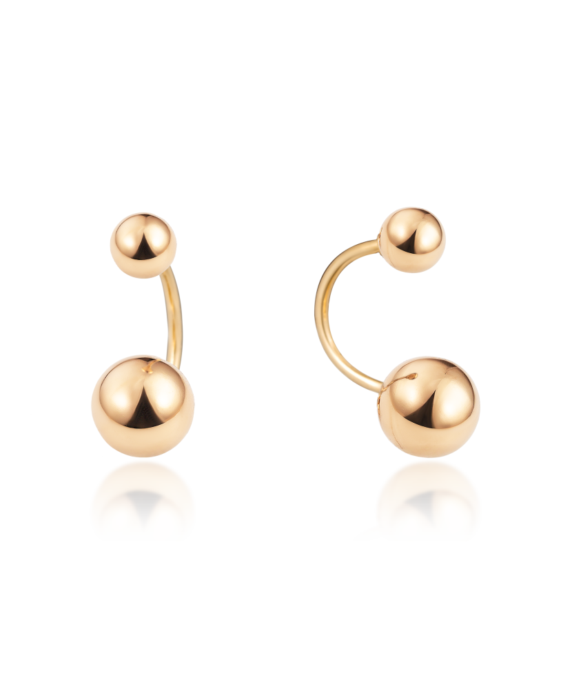 Gold earrings