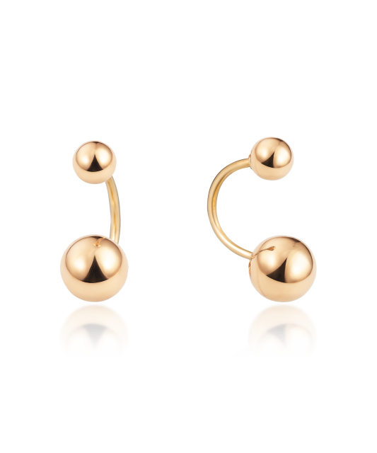 Gold earrings