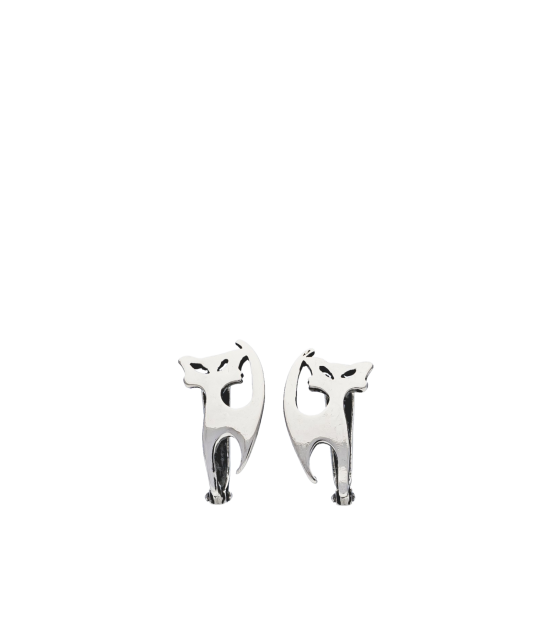 Sterling silver earrings "cat"