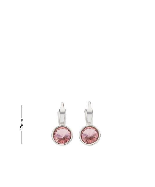 Sterling silver earrings with crystals