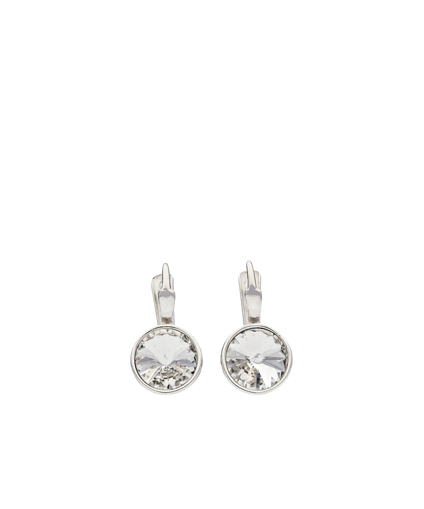 Sterling silver earrings with crystals