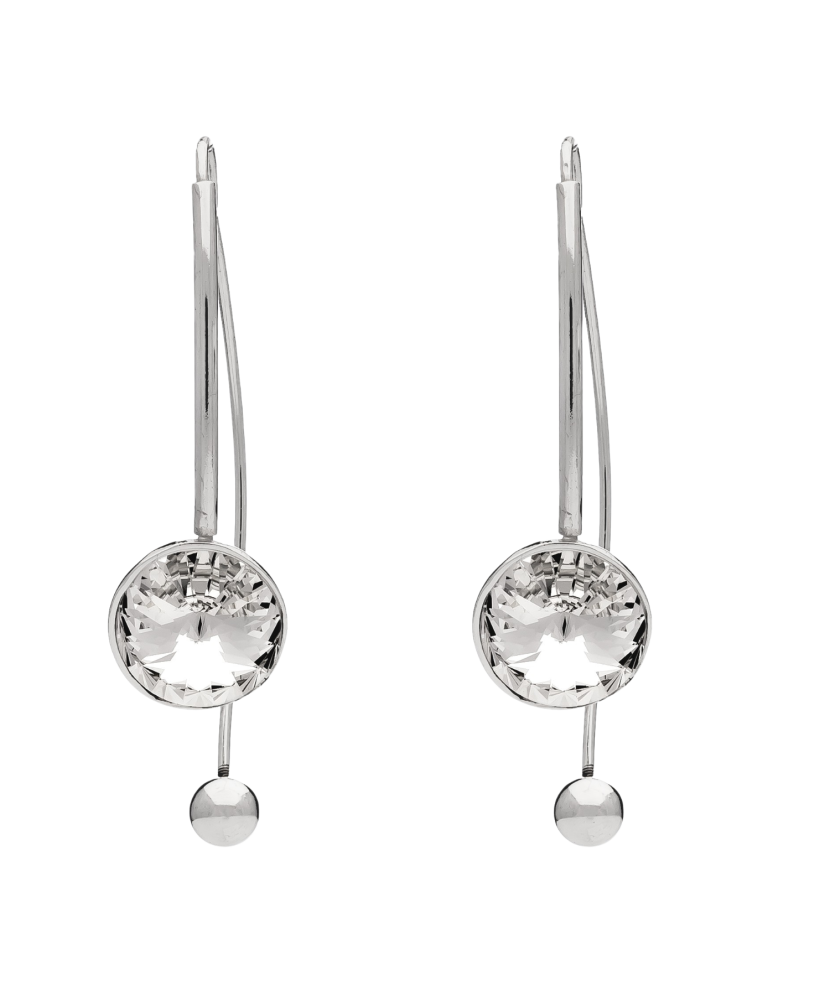 Sterling silver earrings with zircons