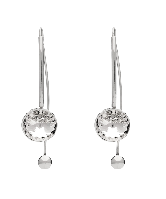Sterling silver earrings with zircons
