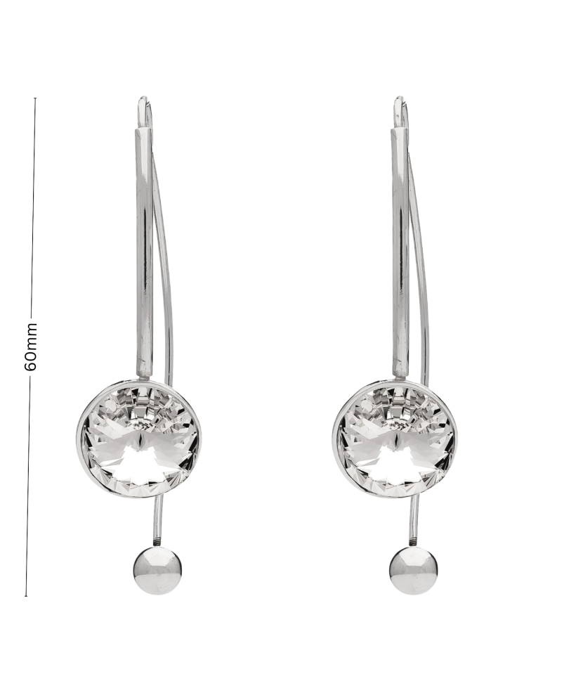 Sterling silver earrings with zircons
