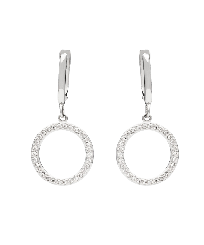 Sterling silver earrings with zircons