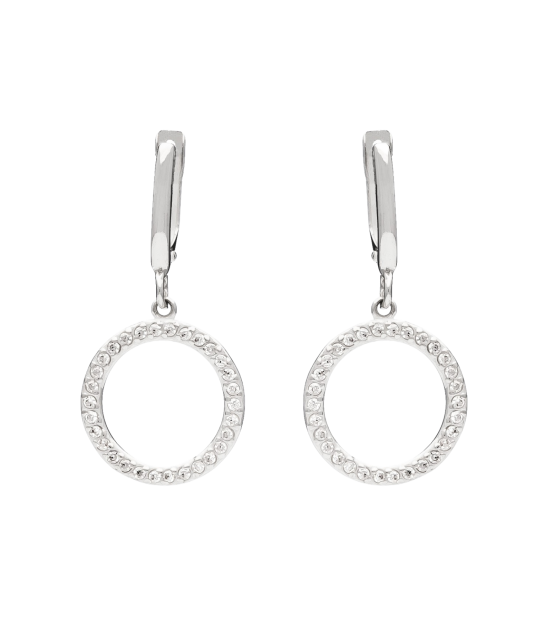 Sterling silver earrings with zircons