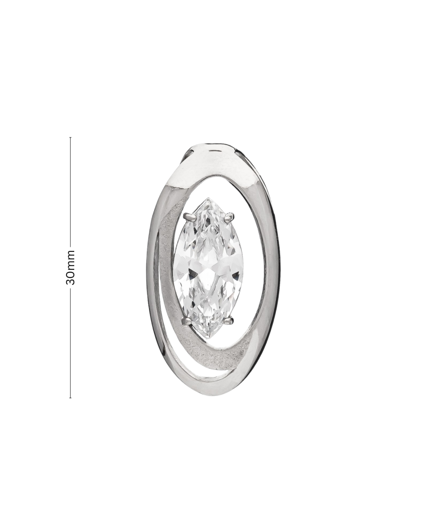 Sterling silver pendant with zirconium