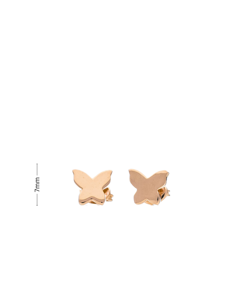 Gold earrings "Butterflies"