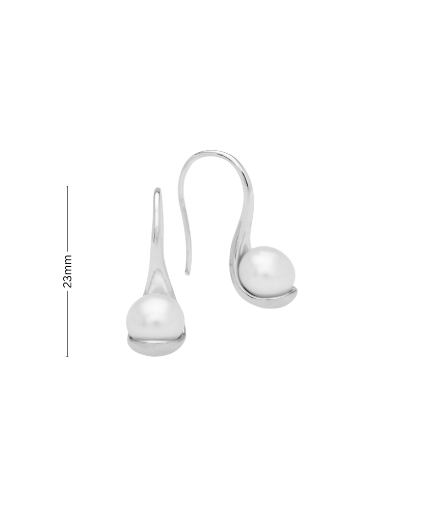 Sterling silver earrings with pearls