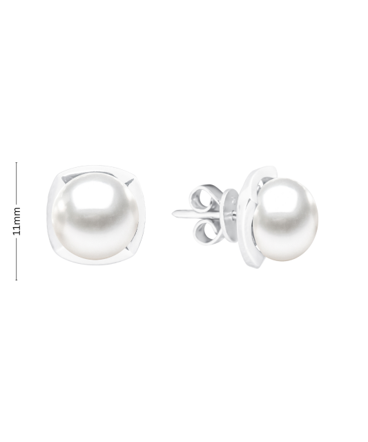 Sterling silver earrings with pearls