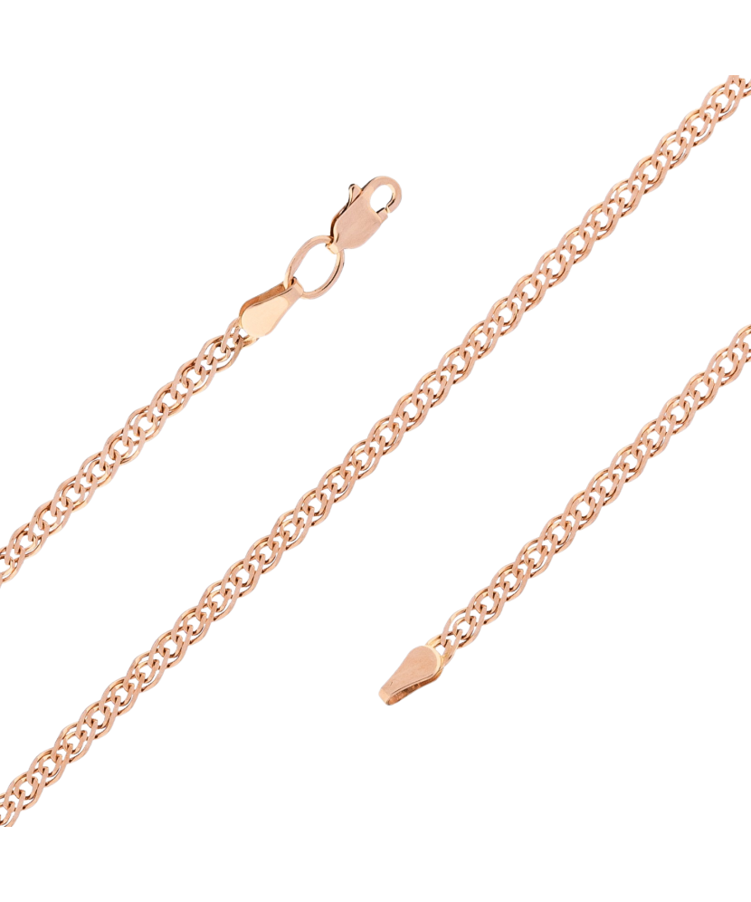 Solid gold chain "Mona Liza" 3mm