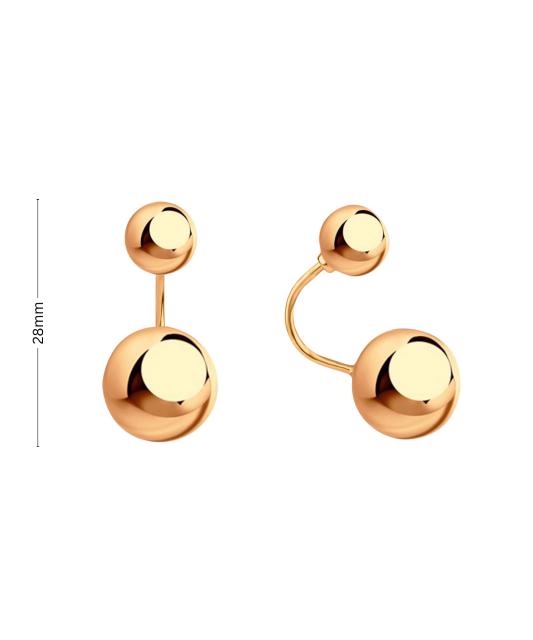 Gold earrings