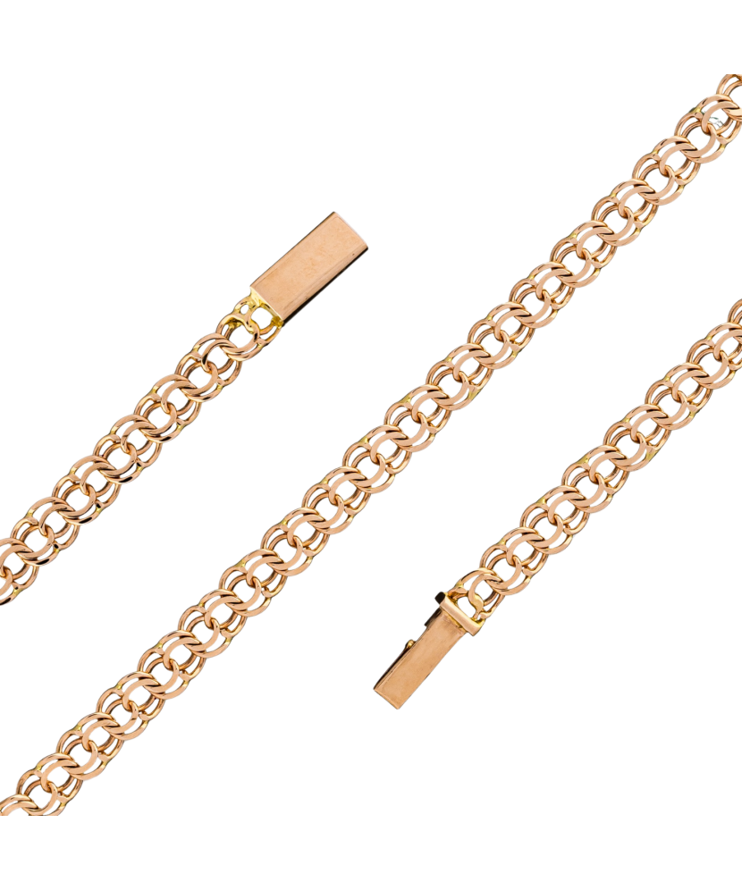 Solid gold bracelet "Bismark" 4.1mm