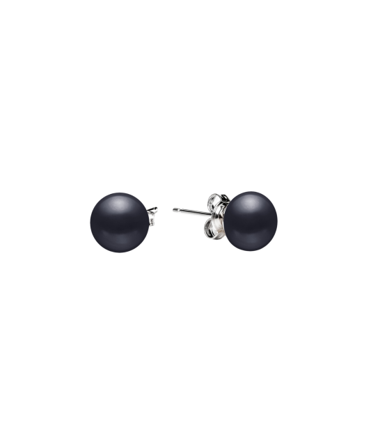 Sterling silver earrings with natural pearls