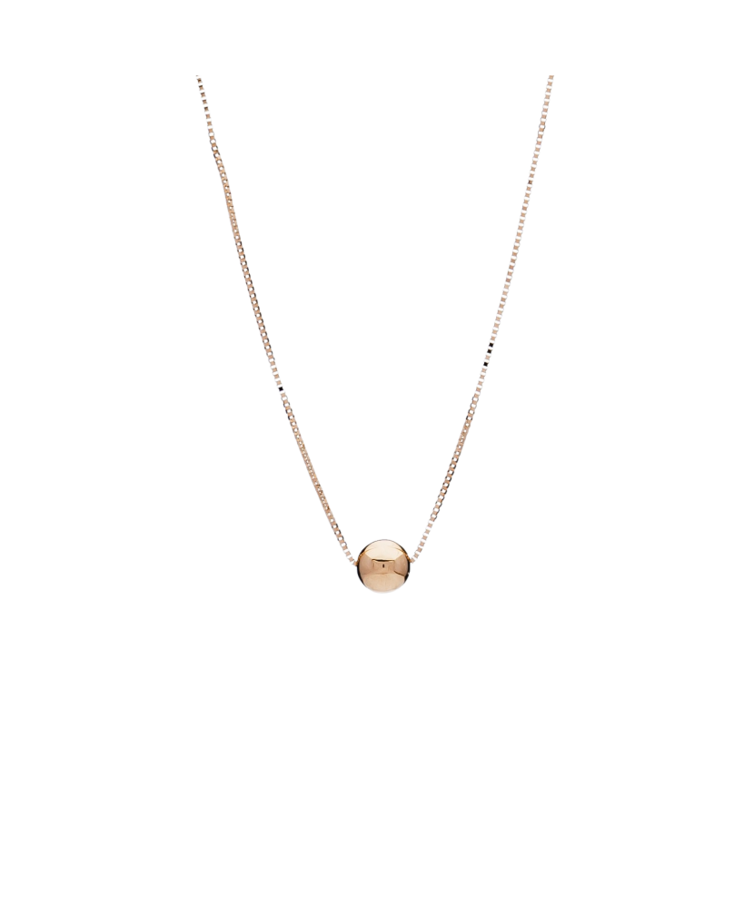 Auksinė Vientisa Grandinėlė "Box" su pakabuku  - Goldinga