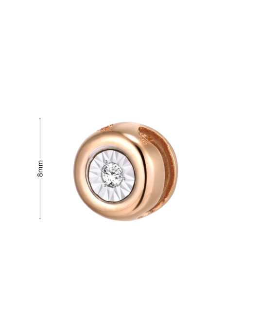 Gold pendant with diamonds