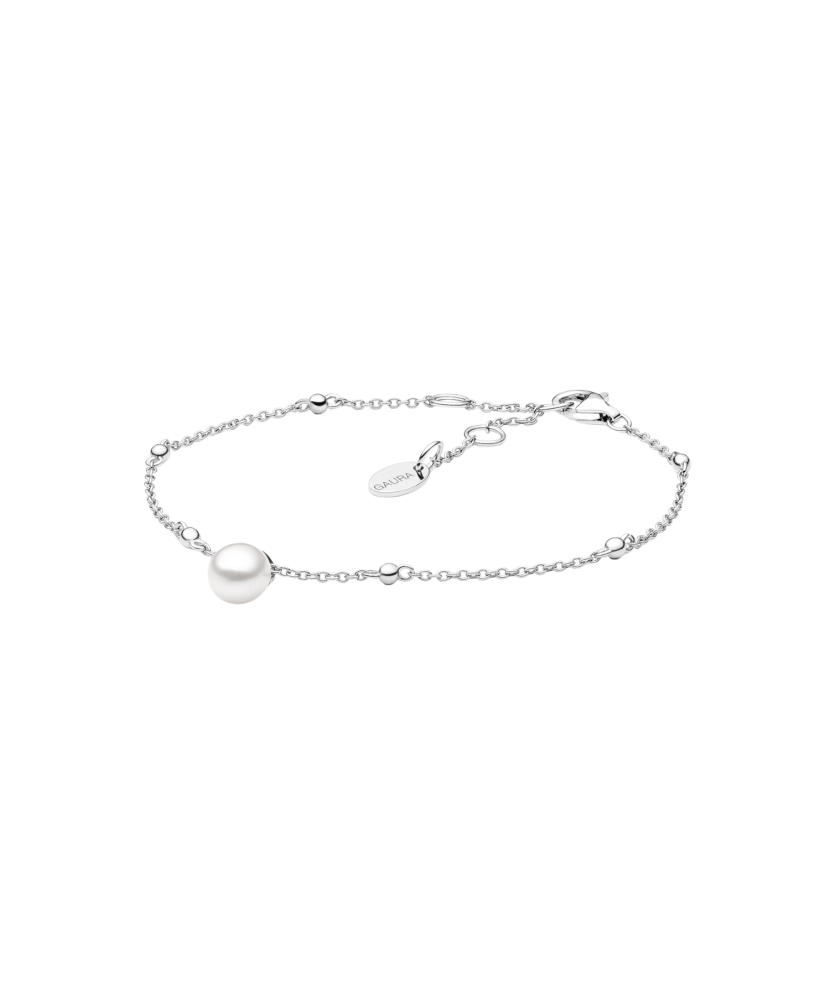 Sterling Silver bracelet with pearl pendant
