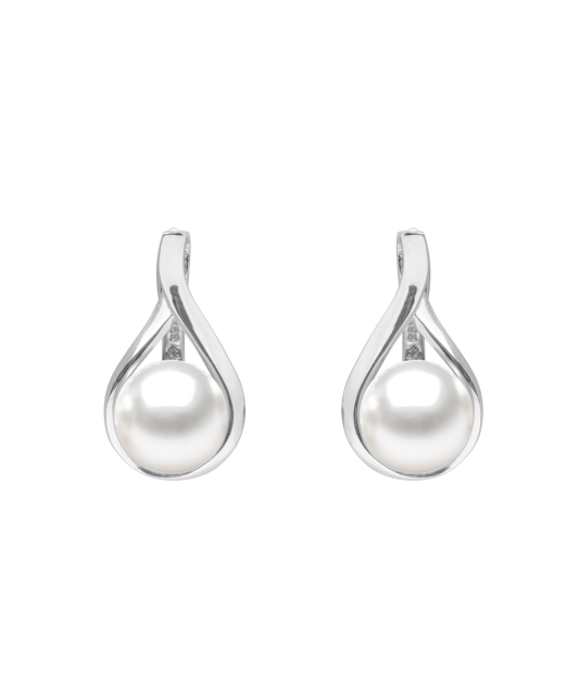 Sterling silver earrings with pearls