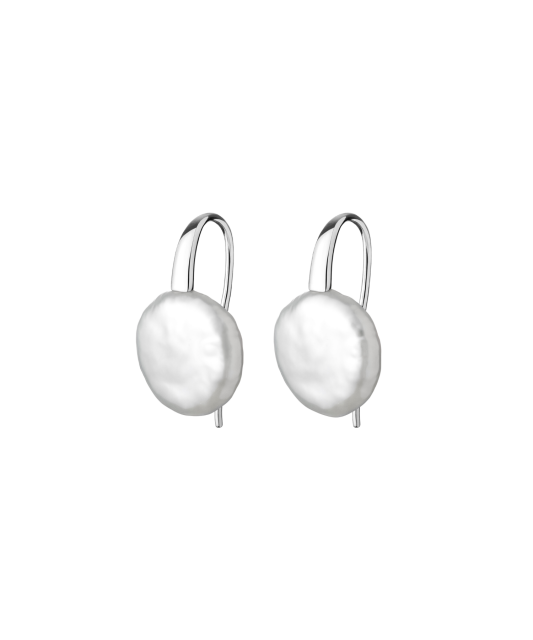 Sidabriniai Auskarai Su Natūraliu Perlu  - Goldinga