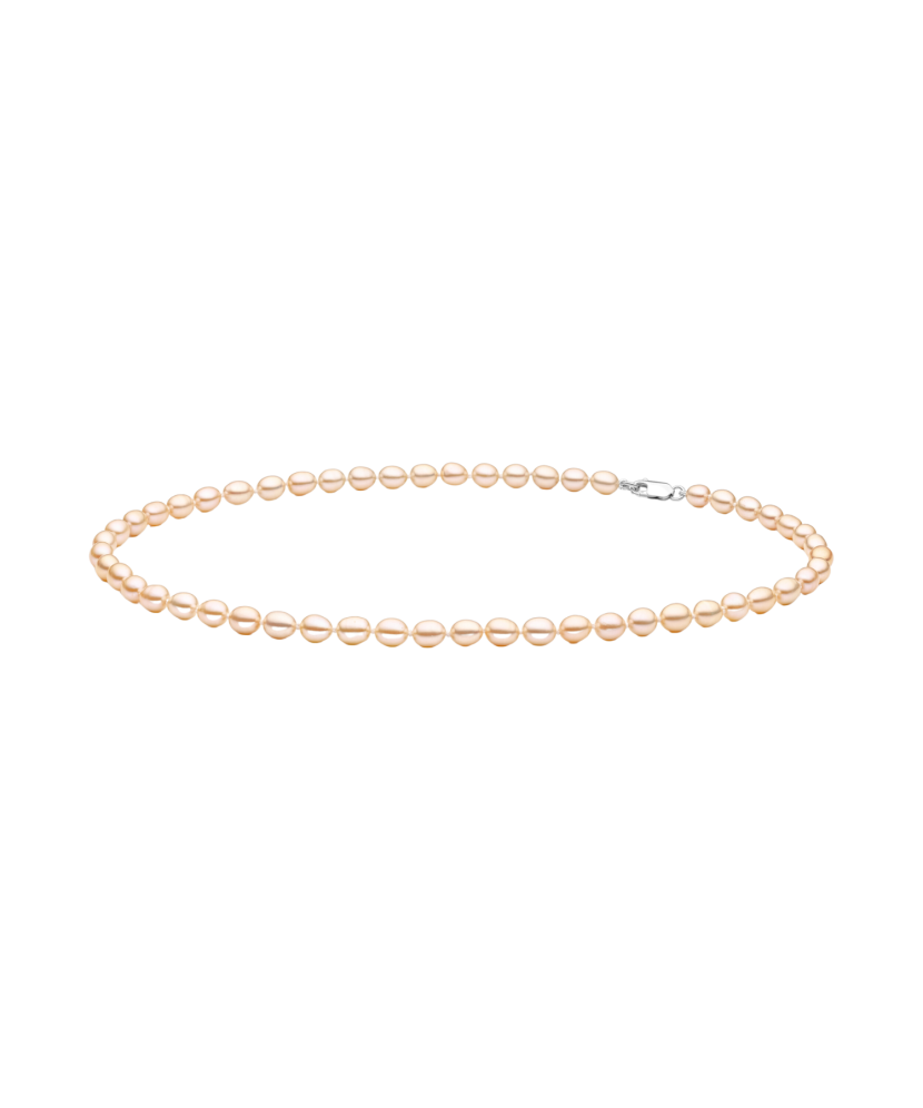 Pearl necklaces with sterling silver