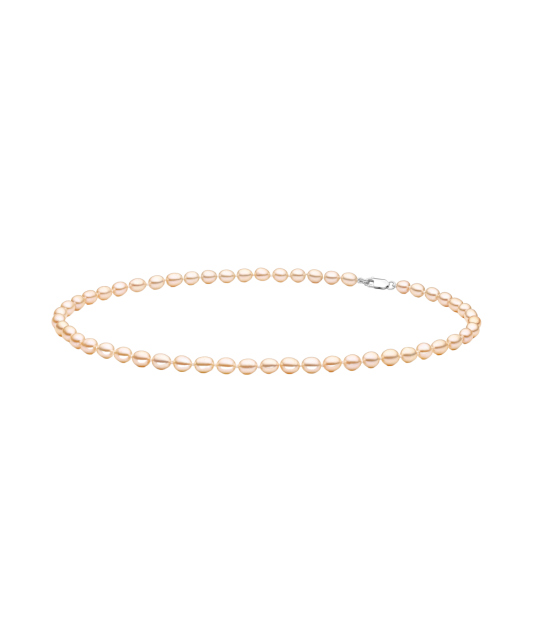 Pearl necklaces with sterling silver