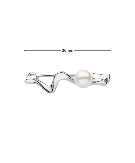 Sterling silver  brooch with pearl