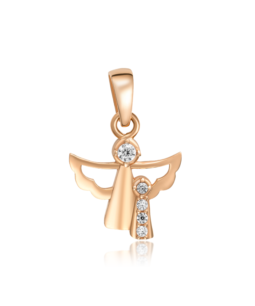 Kultainen riipus zirkoneilla "Ylittää"