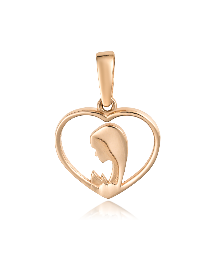 Gold pendant "heart"