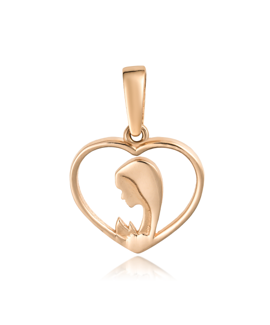 Gold pendant "heart"