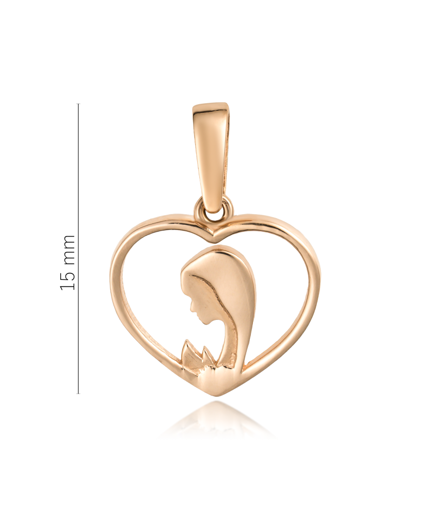 Gold pendant "heart"