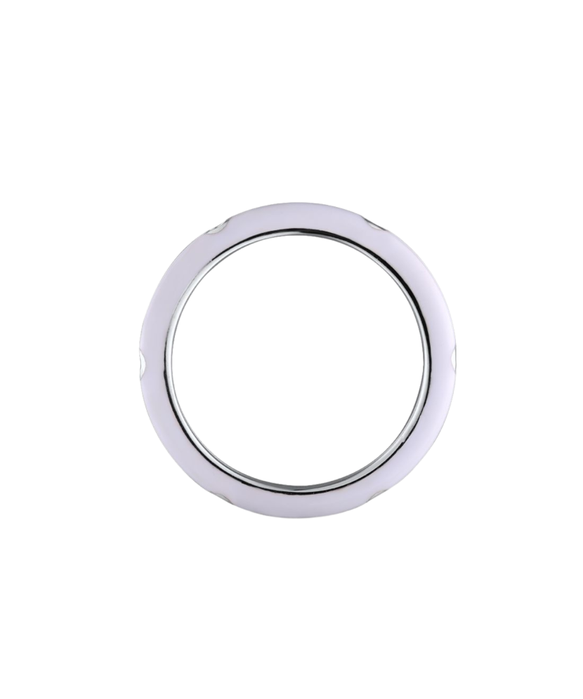 Hopeasormus emalilla ja zirkoneilla