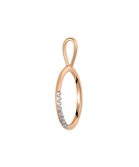 Gold pendant with diamonds