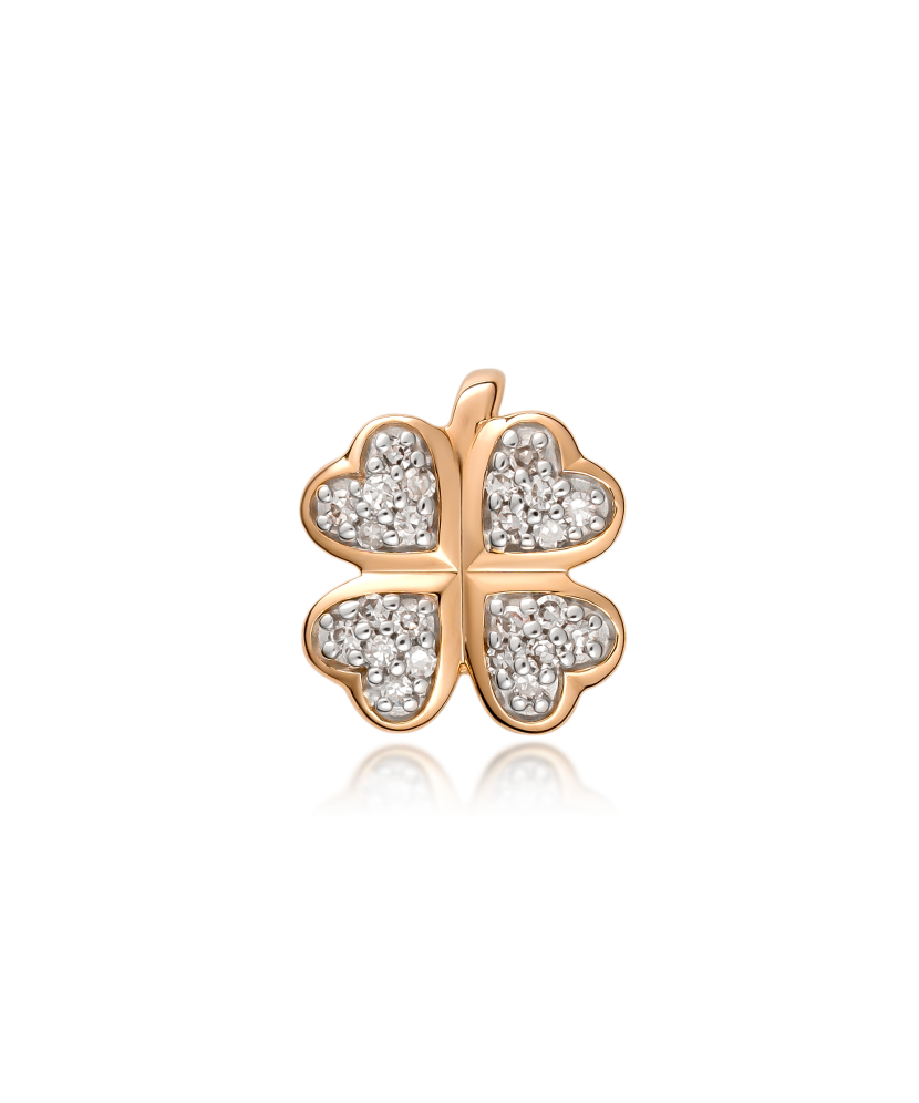 Gold pendant with diamonds