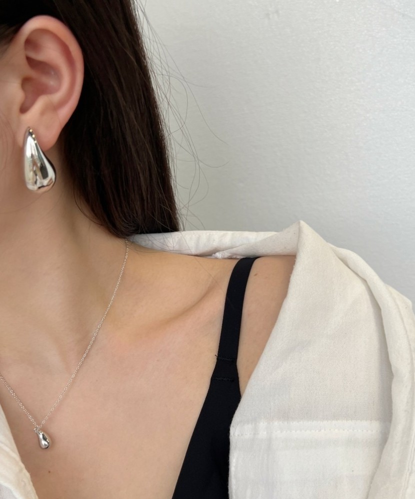 Sterling silver earrings 30mm