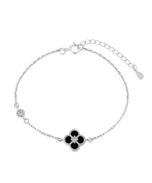 Sterling Silver bracelet with enamel and zirconium