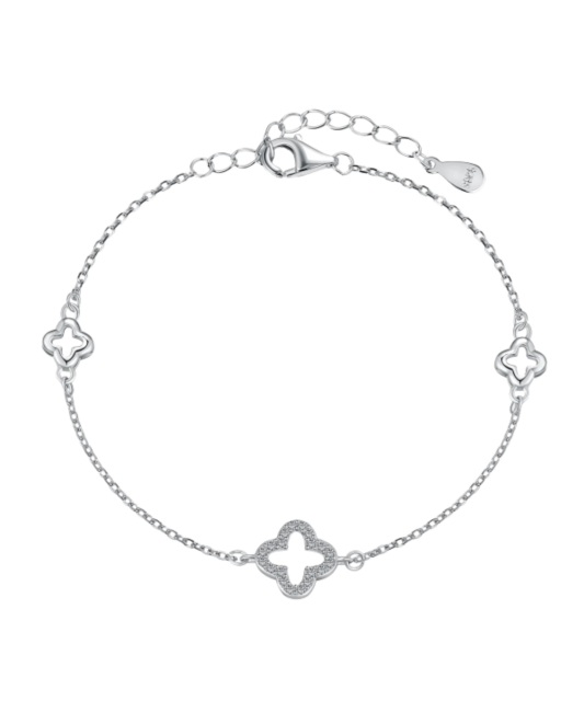 Sterling Silver bracelet with zircons