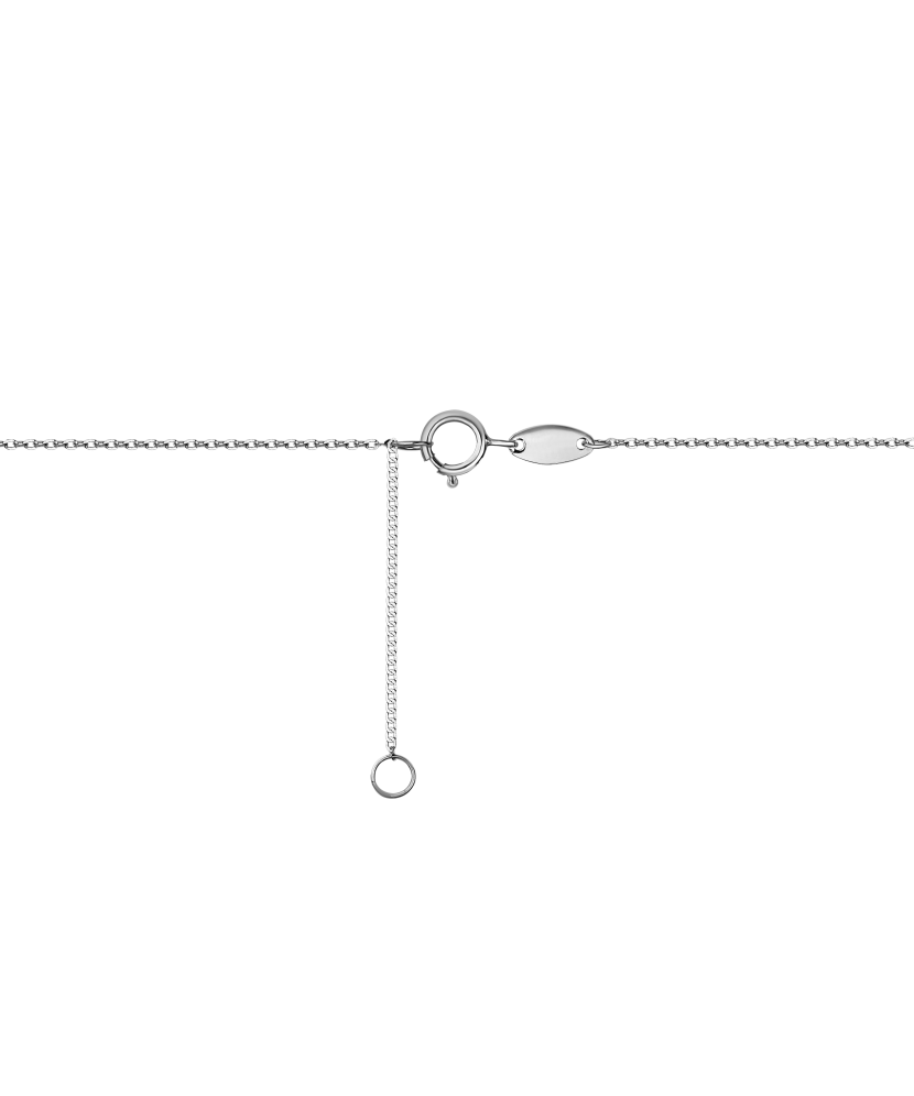 White gold chain with pendant