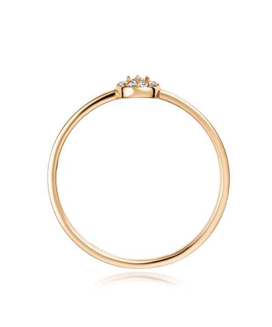 Kultasormus zirkoneilla