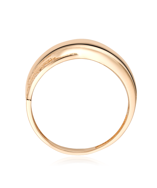 Gold ring with zircons