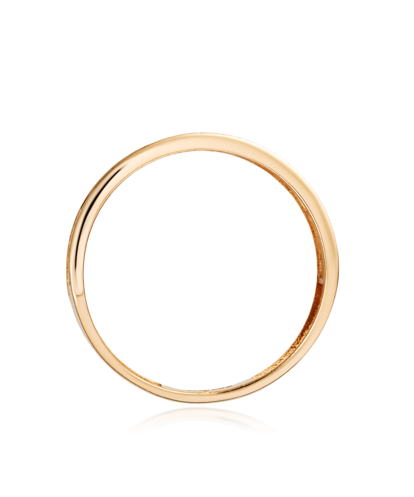 Gold ring with zircons
