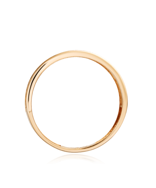Gold ring with zircons