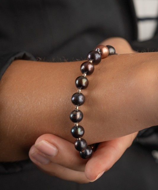 Perlų apyrankė su auksais  - Goldinga