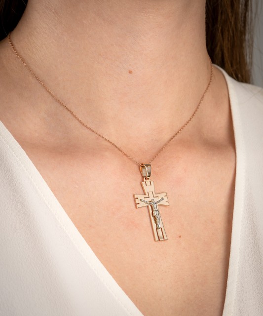 Gold pendant "cross"
