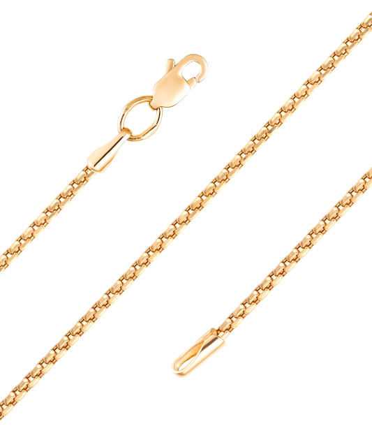 Gold chain "Box" 1.7mm